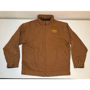 CornerStone Men's SHINER BOCK Embroidered Canvas Work Coat | Brown | XL